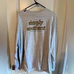Light grey Simply Southern Shirt